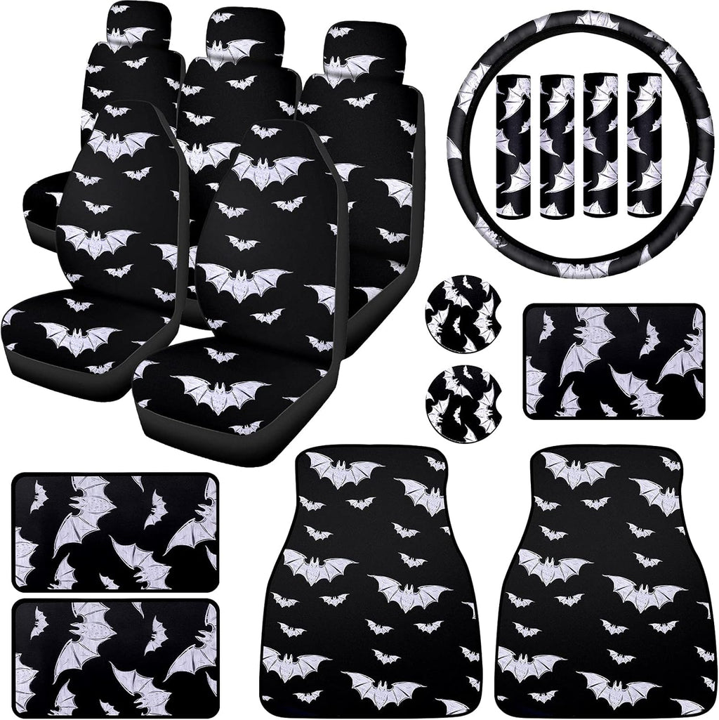 19 Pieces Goth Car Accessories Set K435154