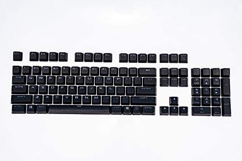 Pbt Double-Shot Keycaps Full 104 -Keyset for Mechanical Keyboards - Black H2116
