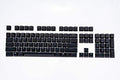 Pbt Double-Shot Keycaps Full 104 -Keyset for Mechanical Keyboards - Black H2116