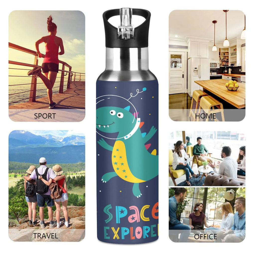 Stainless Steel Insulated Water Bottle with Straw Lid N742578