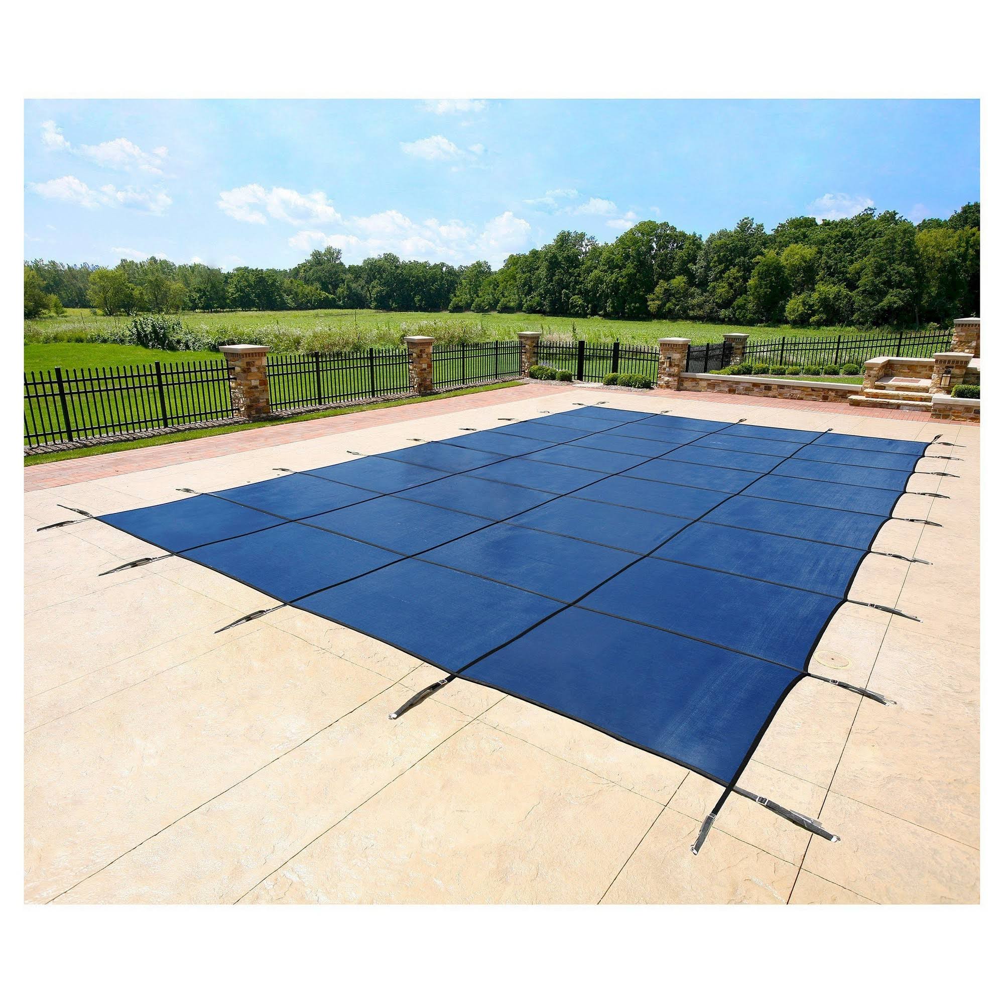 Blue Mesh Safety Pool Cover C3647
