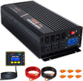 1500 Watt Pure Sine Wave Power Inverter 24V DC to AC 110V 120V with LCD Display and Remote Switch K266