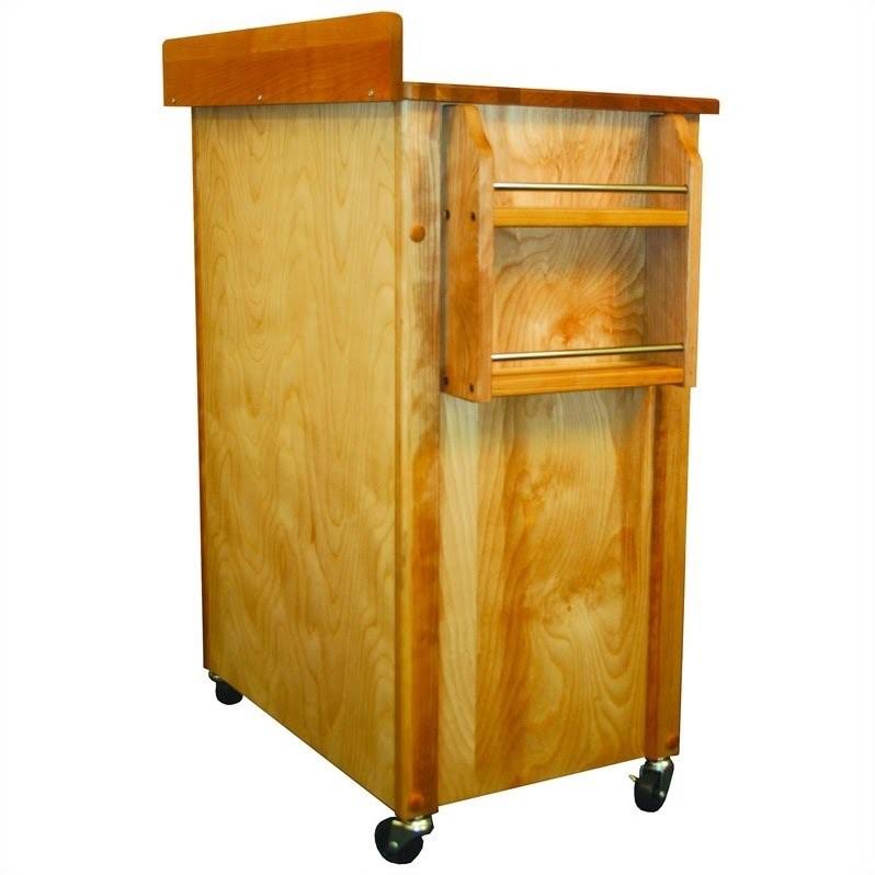 Brown Butcher Block Kitchen Cart H112