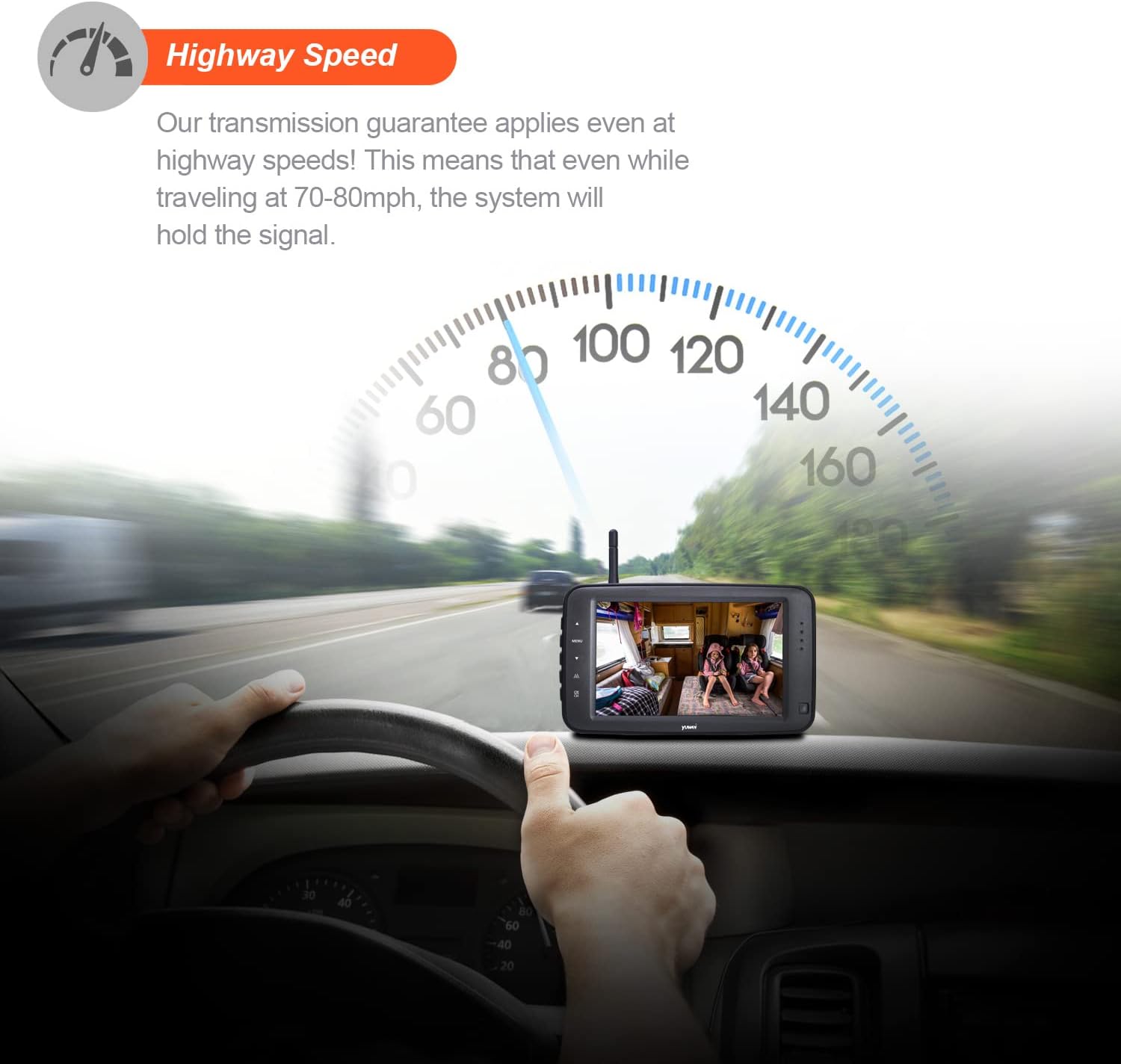Wireless Backup Camera with 5 inch Split Screen D44507