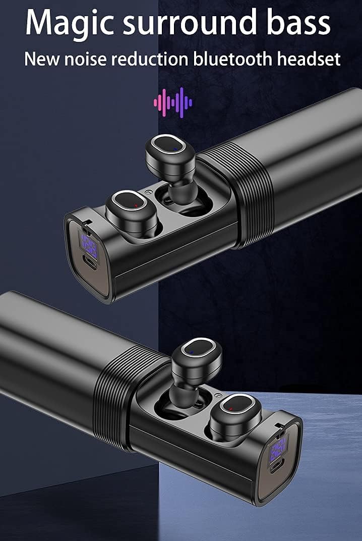 Wireless Bluetooth Earbuds with LED Display Charging Case, IPX5 Waterproof, Pack of 2 U726583