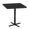 Black Base Square Bar Height Table M409