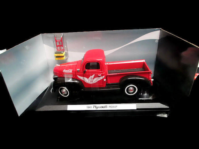 Red Coca Cola Plymouth Pickup Truck (1:24) Q332