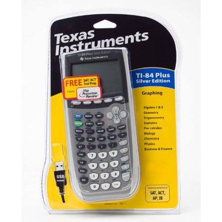 Refurbished Texas Instruments Ti-84 Plus Silver Edition Graphing Calculator R237670