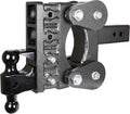 Drop Hitch 3" Receiver Class 21K Towing Hitch Combo with Dual Ball, Pintle Lock & 2 Hitch Pins T16870