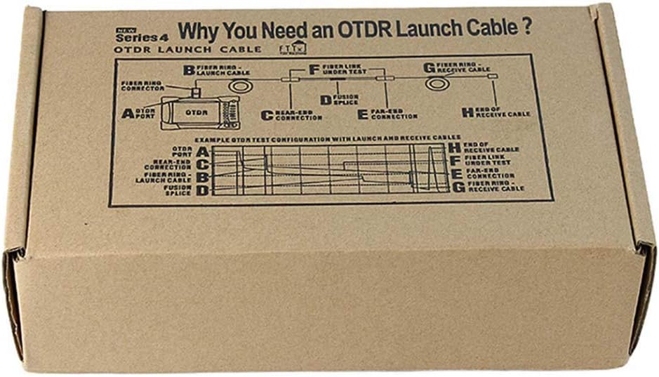 Fiber Optic OTDR Launch Cable Box Singlemode 9/125 SC/APC-LC/UPC Connector (1000M) I5175