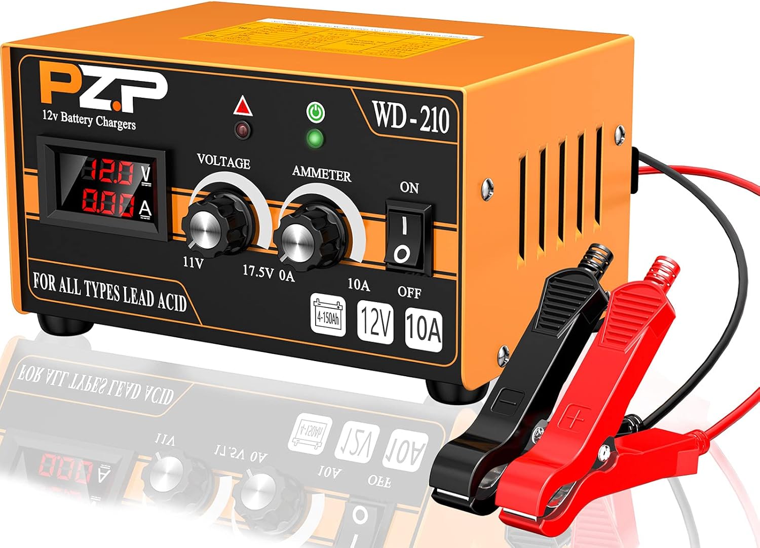 Manual Battery Charger 12V/24V Automotive Car Truck Boat Battery Chargers Maintainer Trickle Charger B256629