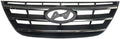 Chrome Shell & Insert Painted Black Plastic Grille Assembly H49603