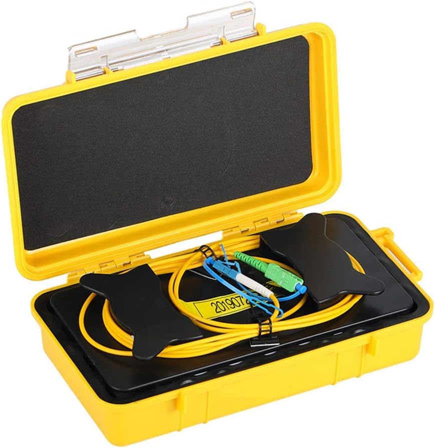 Fiber Optic OTDR Launch Cable Box Singlemode 9/125 SC/APC-LC/UPC Connector (1000M) I5175