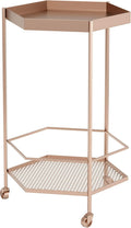 Gold Hex Bar Cart N7477