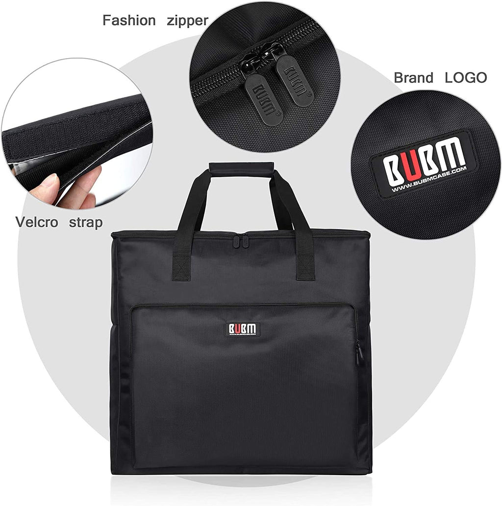 Black Double Layer Desktop Computer Tower Carrying Case T768