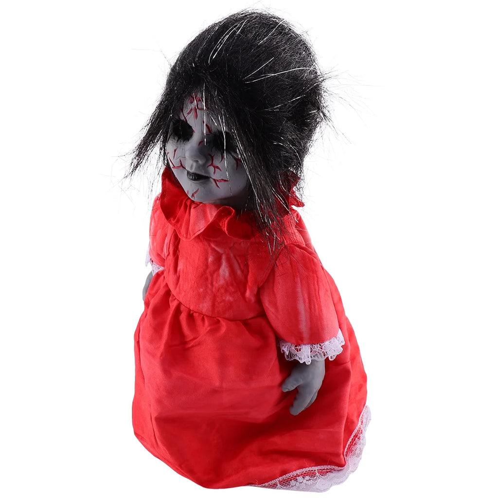 Halloween Voice-activated Induction Glowing Walking Doll P6797