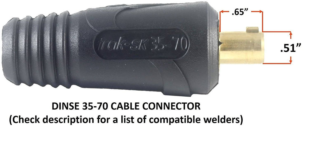 200 Amp Welding Leads Assembly Set with #2 AWG Cable L467