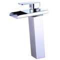 Chrome LED Waterfall Bathroom Sink Faucet A6919