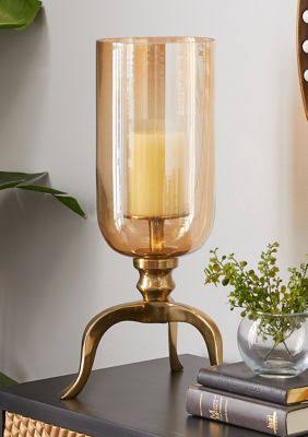 Gold Aluminum Candlestick Holders N40287