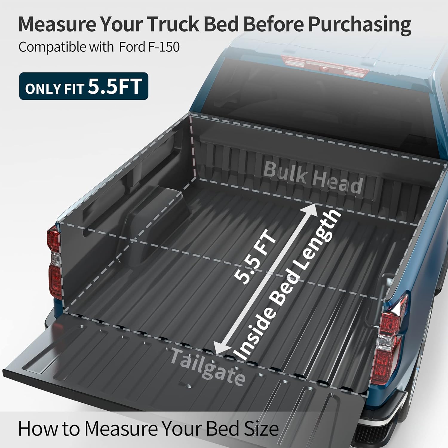 Hard Quad-fold Truck Bed Tonneau Cover O17335