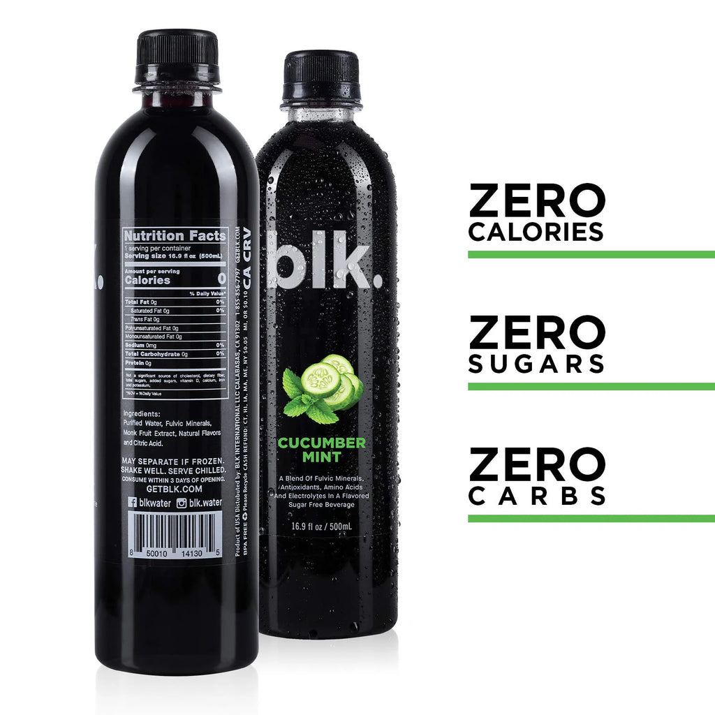 Cucumber Mint Fulvic Enriched Water 16.9oz / 500ml (12 Pack) Y56441