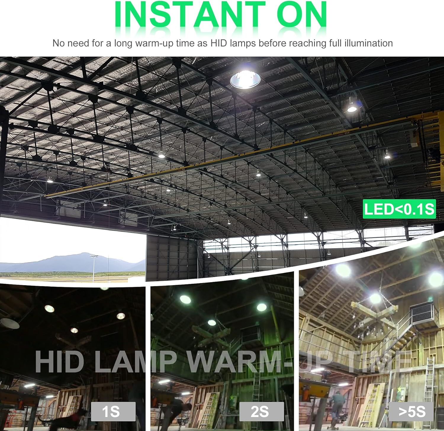 100W LED Corn Cob Light Bulb, 15,000 Lumen, 5000K, E39 Mogul Base N238471