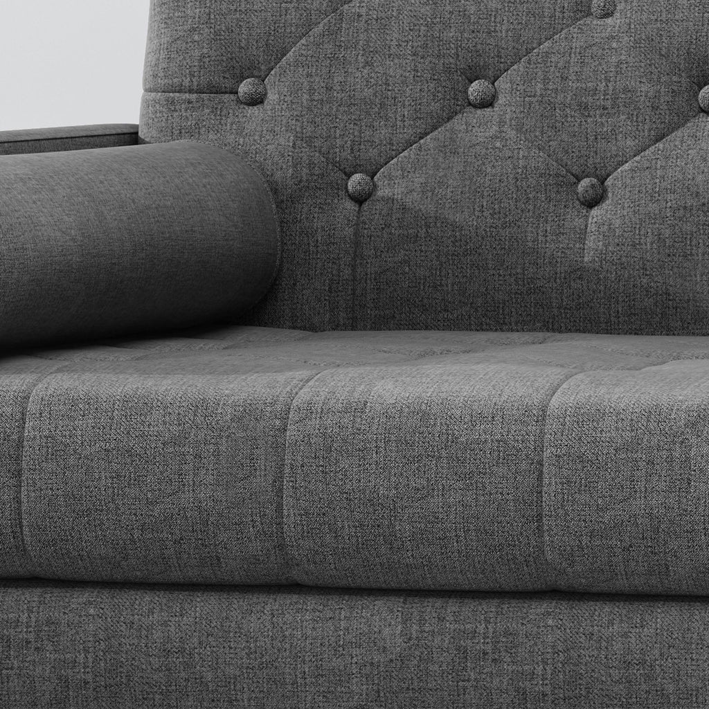 Dark Gray Fabric Club Chair Z517