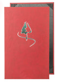Deep Red Plush Casebound Menu J565409