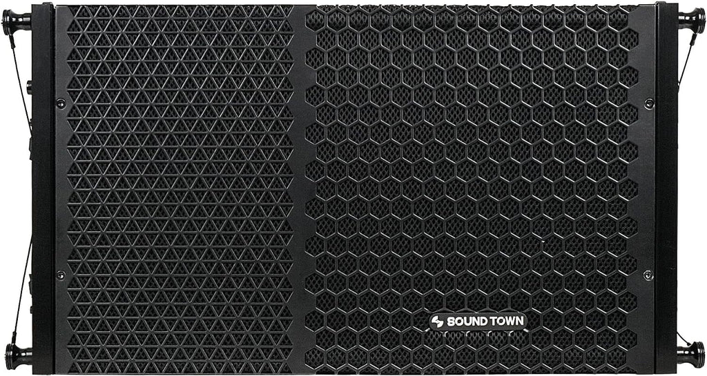 600W Line Array Speaker System with Four 10-inch Passive Speakers, Black A7136