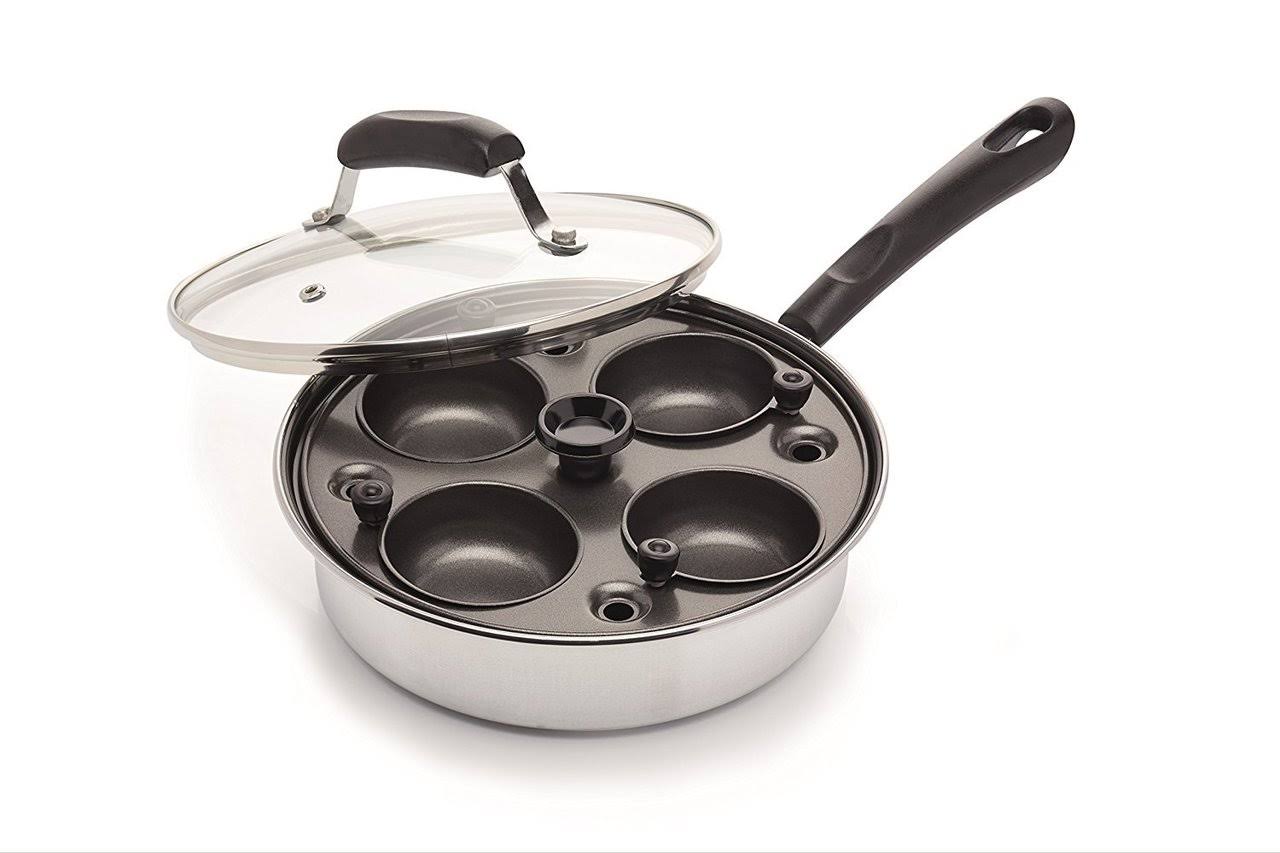 4 Egg Poacher Pan, Carbon Steel, 21 cm T47739