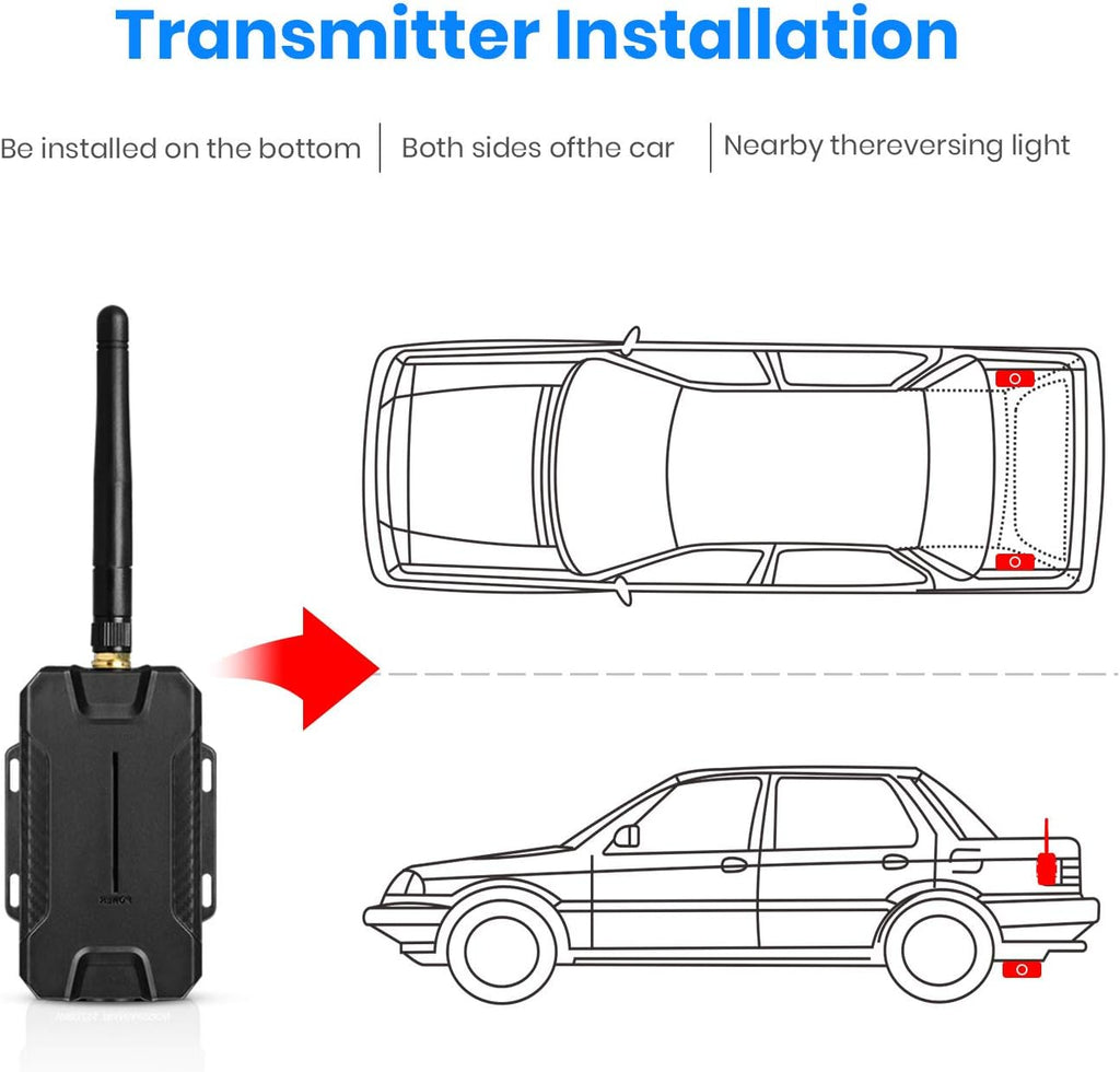 Wireless Backup Camera with Rear View Mirror Monitor J717848