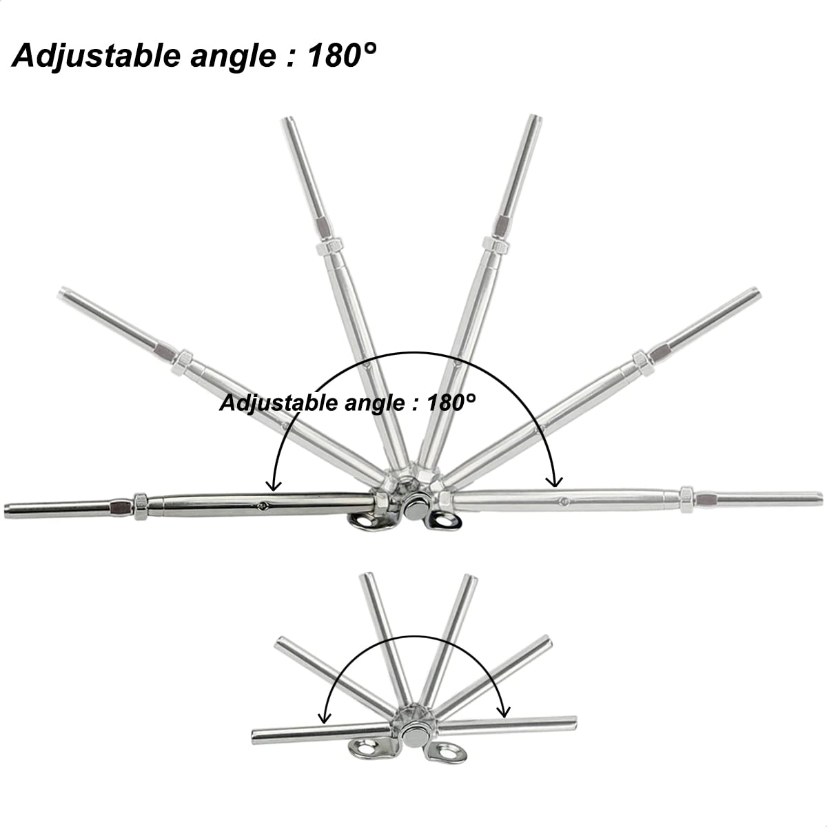 20 Pairs Steel Cable Railing Kit for 3/16 Cable K5422