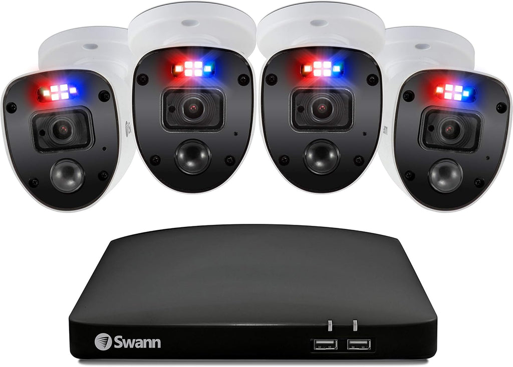 4 Channel 4 Camera Wired Surveillance 1080p HD DVR 1TB HDD Security System W941821