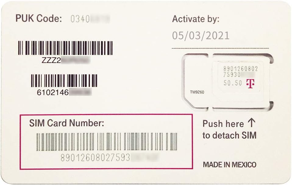 Unlimited Data Sim Card X2399