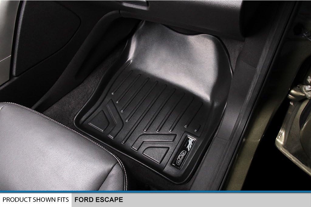 Custom Fit Floor Mats 2 Rows and Cargo Liner Set Black S1973