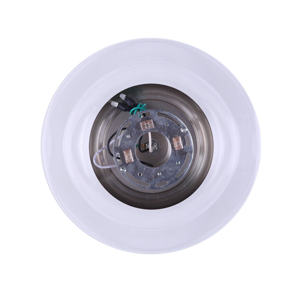 Brushed Nickel 1 Bulb Flushmount O2748
