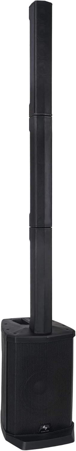 Pair of Passive Wall-Mount Column Mini Line Array Speakers with 4 x 5” Woofers, Black K1100
