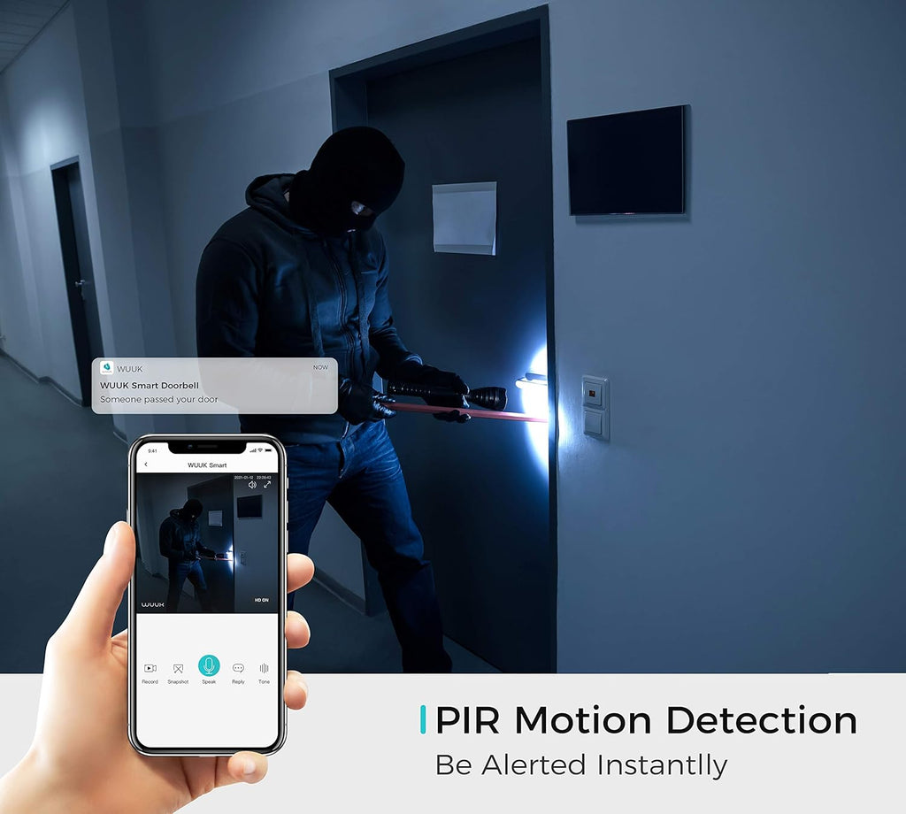 1080p Wireless Video Doorbell Camera with Motion Detector C593661