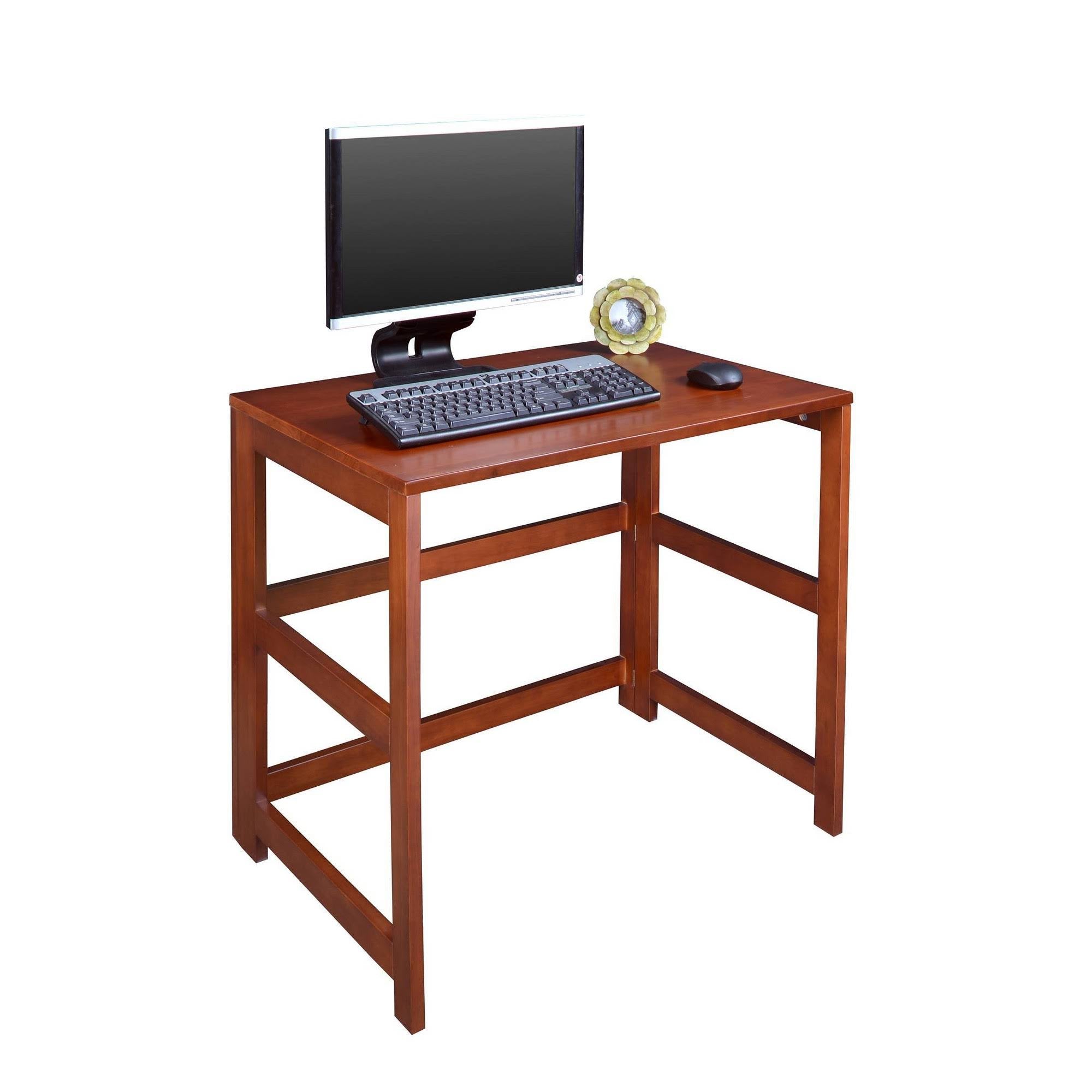 Cherry 28 inch High Folding Bookcase N639133