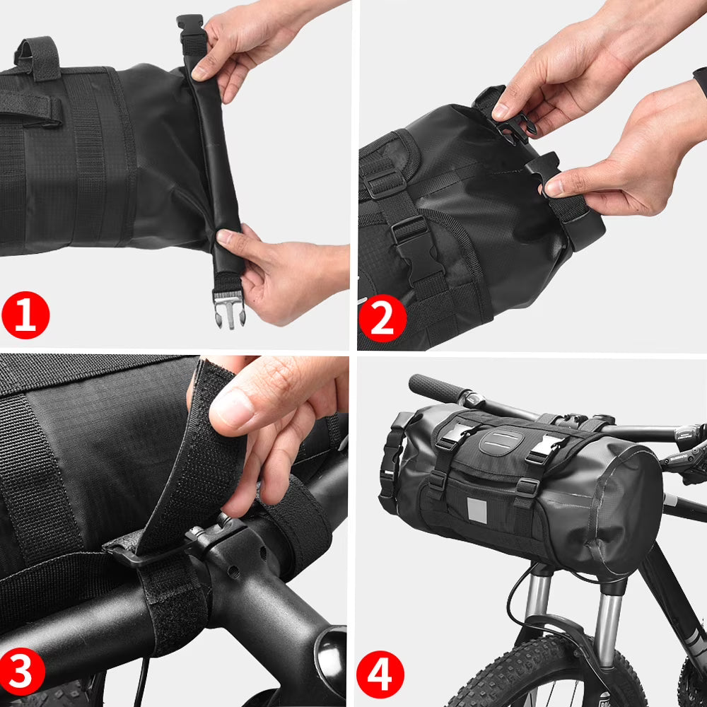 Waterproof Bike Handlebar Bag, 11L Capacity L916702