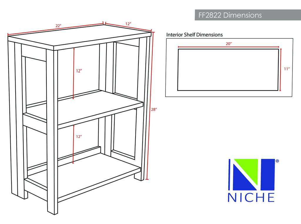 Cherry 28 inch High Folding Bookcase N639133