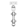 Surface Slide Bolt 4x22 Long Satin Chrome Plated P63129