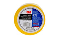 Yellow 1/8 in x 36 yd Vinyl Tape, 144 Rolls per Case W6710