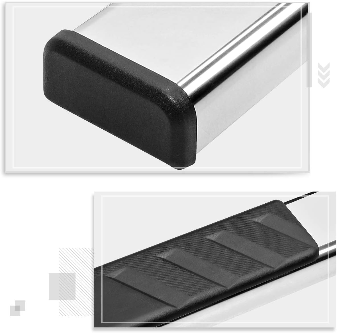 5 Inch Stainless Steel Running Boards Side Steps Bars G57499