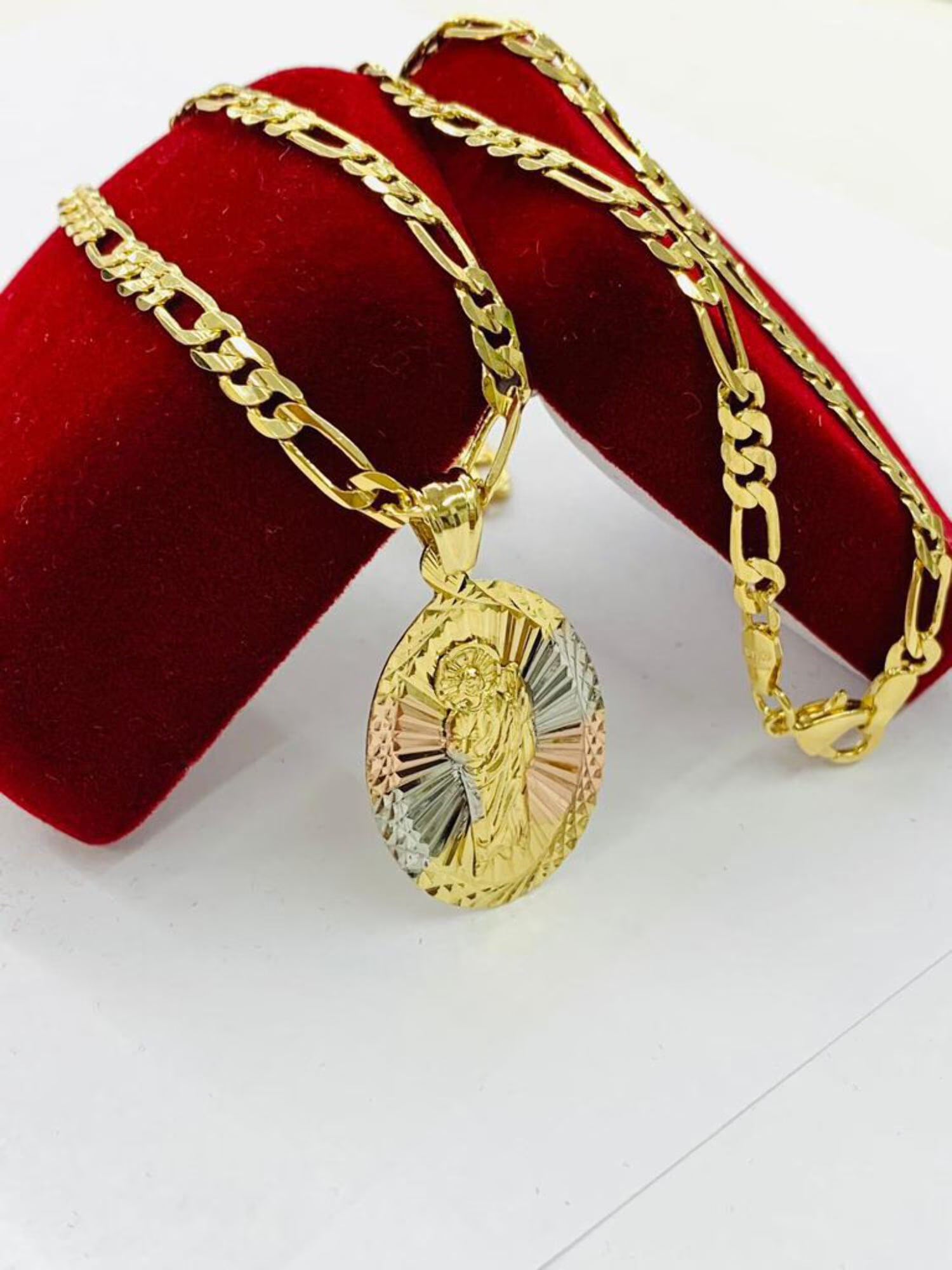20" Gold Filled Saint Jude Pendant Necklace Z180