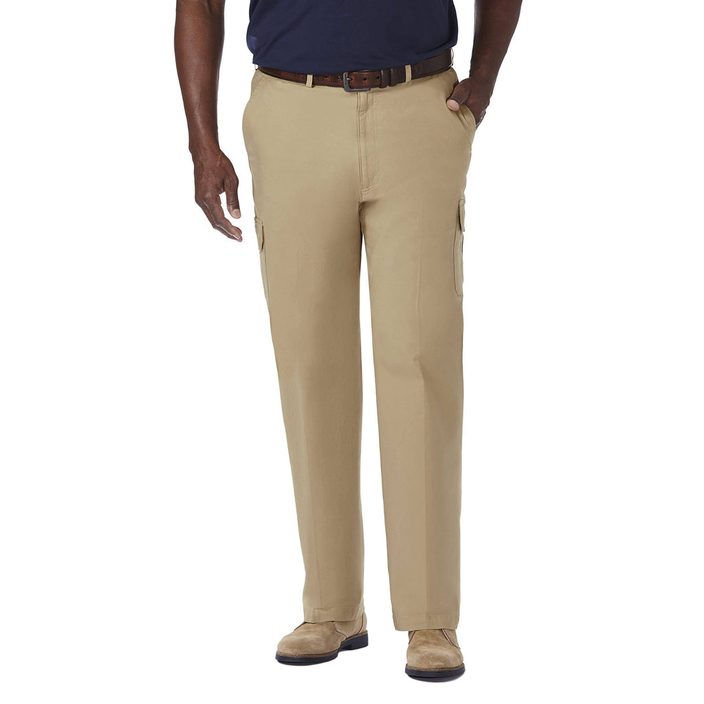 Khaki Classic-Fit Stretch Cargo Pant W289517