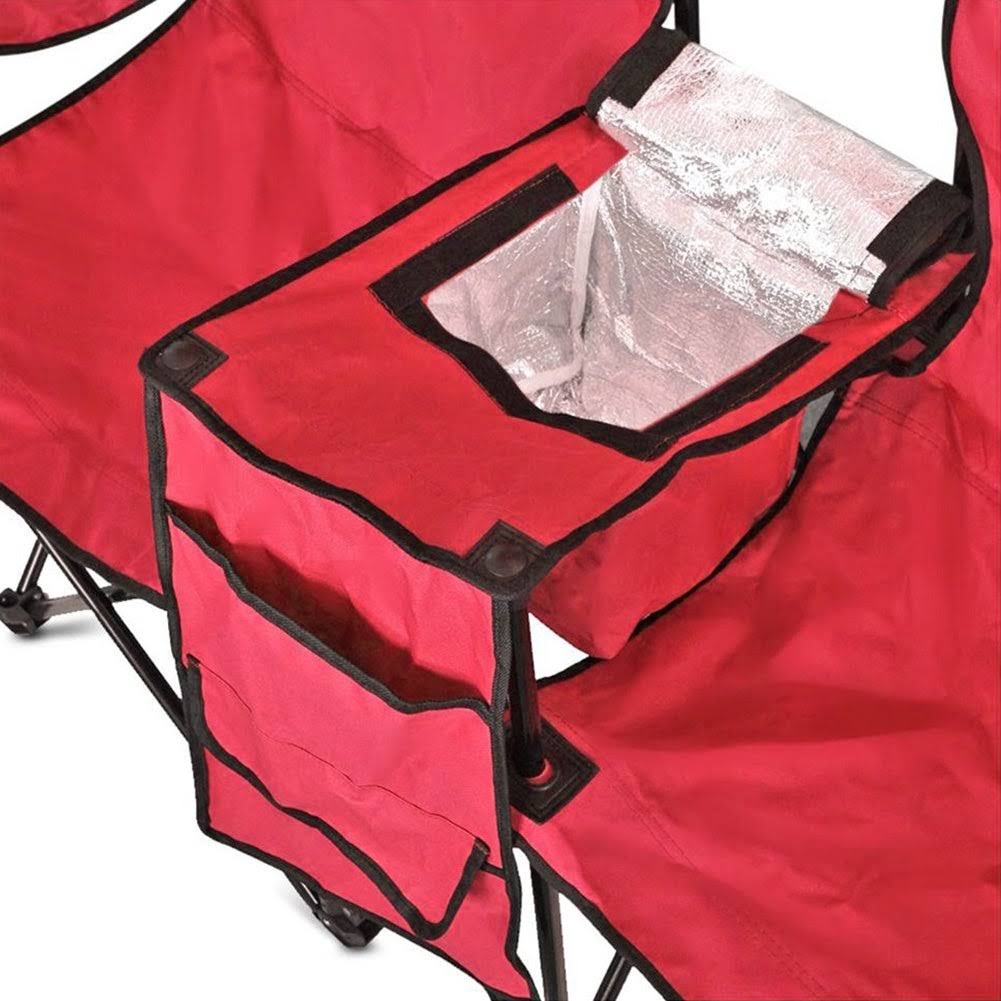 Blue Portable Double Folding Chair with Carry Case K573723