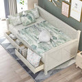White Twin Size Daybed with 2 Large Drawers O816