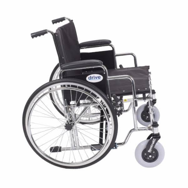 Heavy Duty Extra Wide Wheelchair with Detachable Full Arms K514218