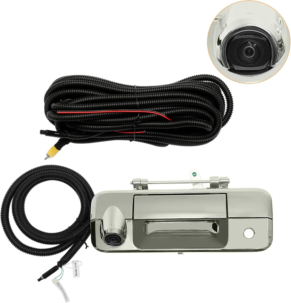 Chrome Backup Camera Tailgate Door Handle with Key-Hole for Toyota Tundra Y271
